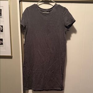 Universal Thread Charcoal Short Sleeve Tee Dress